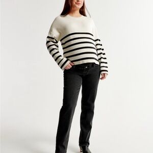 Abercrombie & Fitch Black 90s straight maternity Jeans